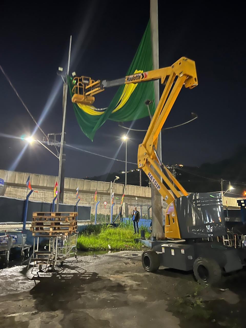 Equipamento Techlift em operação