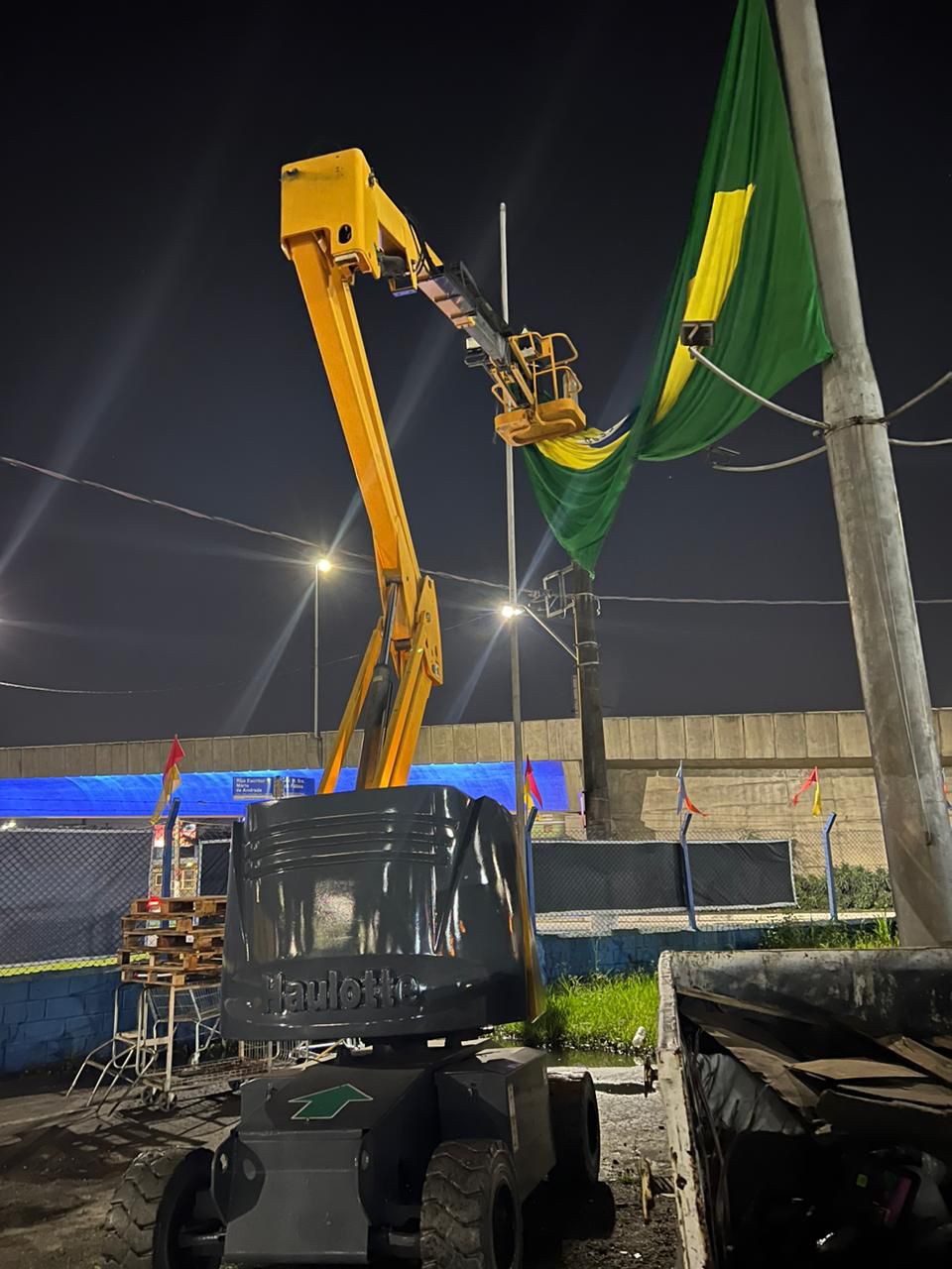 Equipamento Techlift em operação