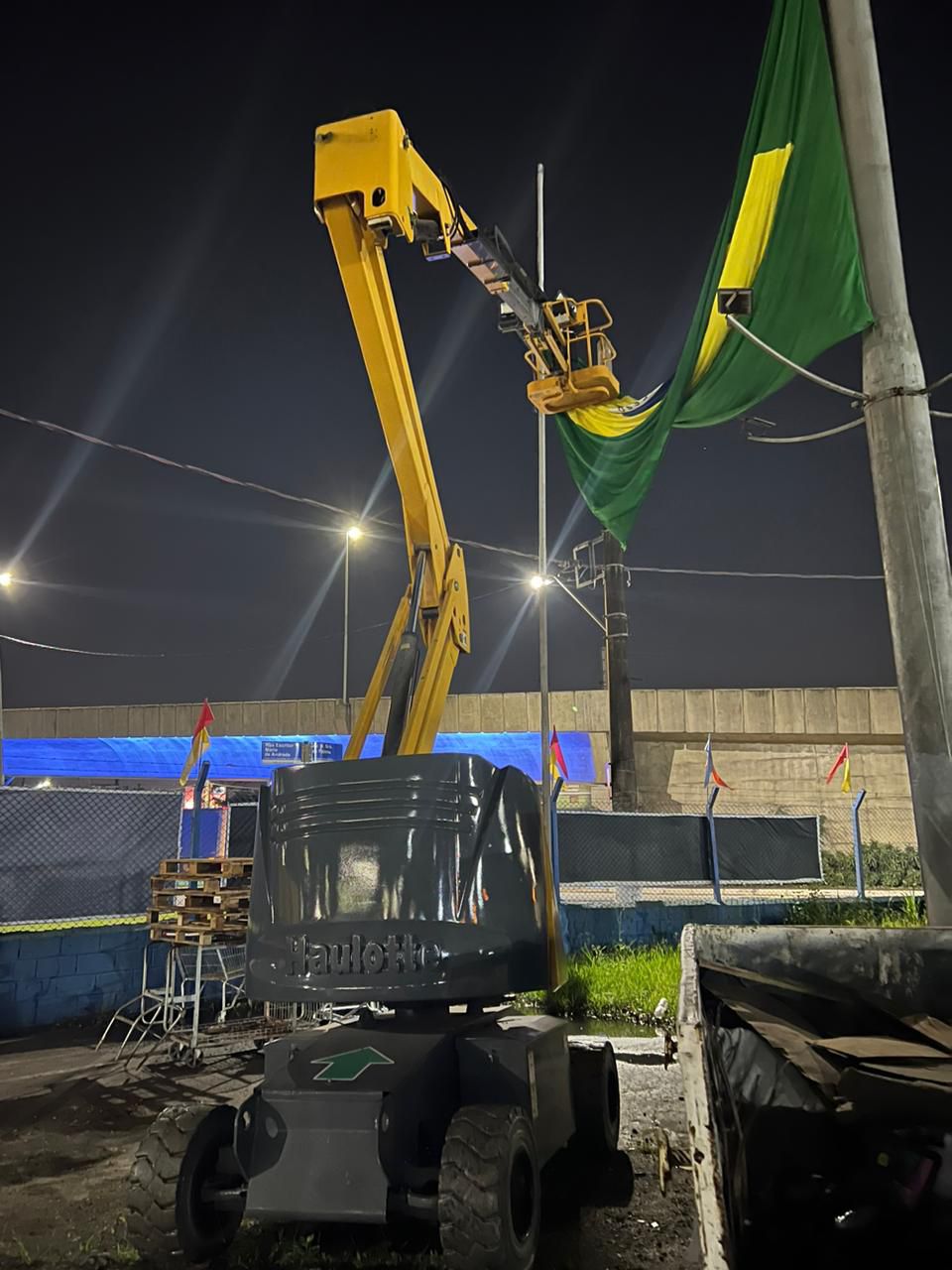Equipamento Techlift em operação